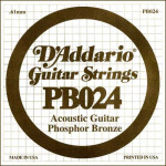 PB024 Phosphor Bronze Отдельная струна для акустики D'Addario