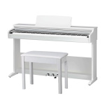 KAWAI KDP75 W - цифровое пианино, банкетка, 192 полифония,механика RHC, цвет белый