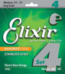 Струны Elixir 14702 NANOWEB Medium, 50-105
