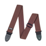 D27-01BR Ribbed Ремень для гитары, хлопок, коричневый, Dunlop