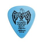 ERNIE BALL 9181 - медиатор Everlast делриновый нескользящий, 0.48мм, голубой