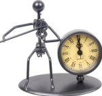 GEWA Sculpture Clock Violin часы-скульптура сувенирные скрипач, металл, 12х6,5х13 см