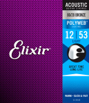 Elixir 11050 PolyWeb 12-53 струны для акустической гитары