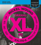 D'ADDARIO EXL170-5 Набор 5 струн для бас-гитары никель 045-130