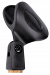 Держатель для микрофона BRAHNER M-12CP (Про-во КНР) пластик, резьбовая  втулка  диаметром 35 мм, цвет черный