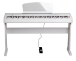 Stage-Studio-White-Satin Цифровое пианино, белое, со стойкой Orla