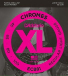 ECB81 Chromes Комплект струн для бас-гитары D'Addario