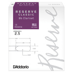 Трость для кларнета RICO DCT1025 Reserve Classic Bb, размер 2.5