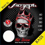 BNH-5L Hit Drive Комплект струн для 5-струнной бас-гитары Мозеръ