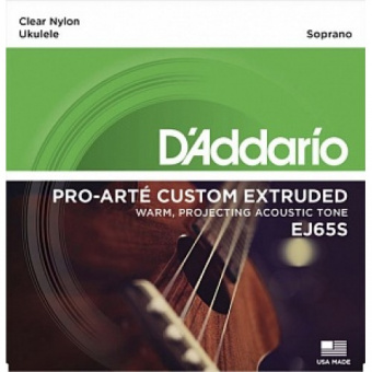 Комплект струн для укулеле сопрано D'Addario EJ65S Pro-Arte Custom Extruded