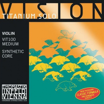 Комплект струн для скрипки размером 4/4 Thomastik VIT100 Vision Titanium Solo